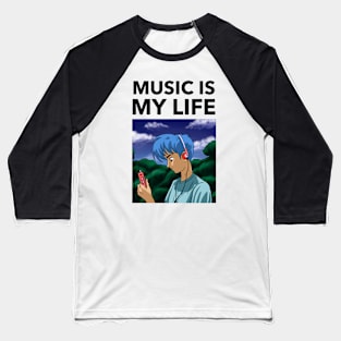 Music Is My Life Baseball T-Shirt